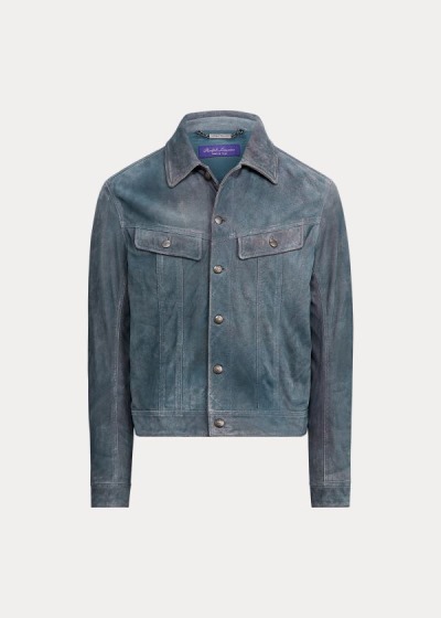 Men's Ralph Lauren Clifton Suede Trucker Jackets | 607148RTM